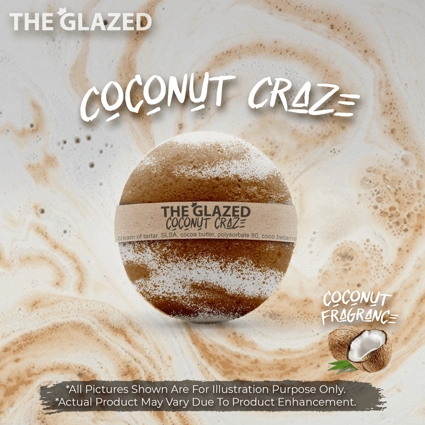 The Glazed Normal Handmade Bath Bomb 80g