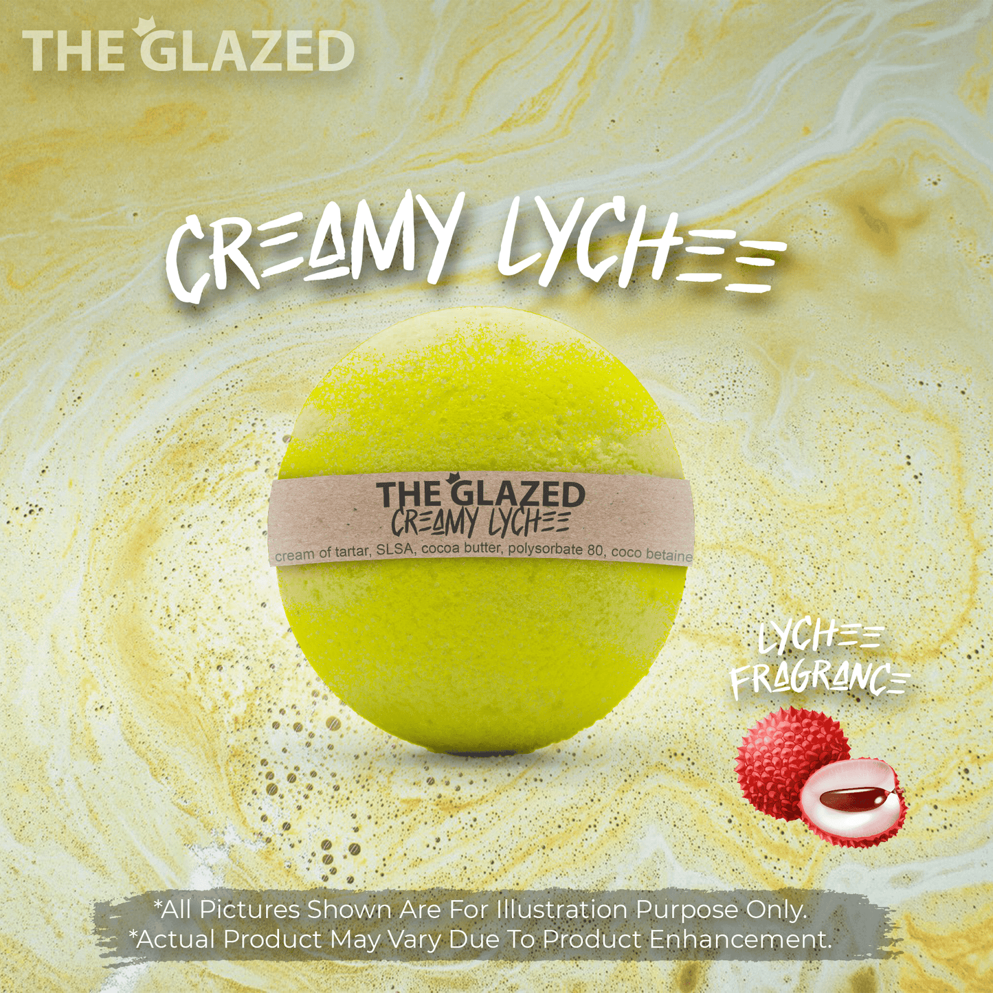 The Glazed Normal Handmade Bath Bomb 80g