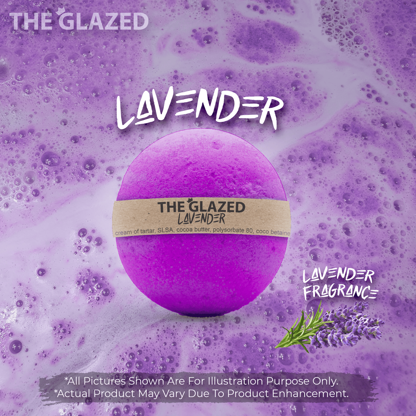 The Glazed Normal Handmade Bath Bomb 80g