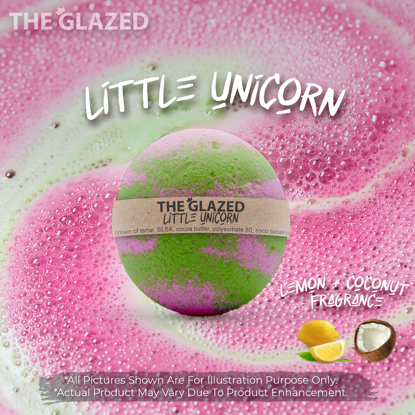 The Glazed Normal Handmade Bath Bomb 80g