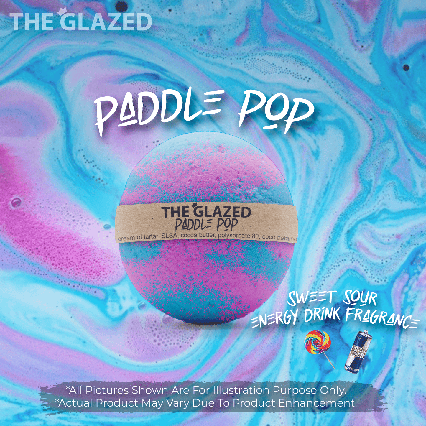 The Glazed Normal Handmade Bath Bomb 80g